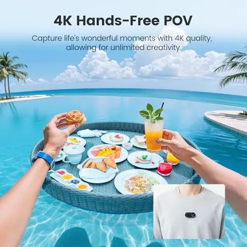 4K Hands-Free POV Camera Marketing Image