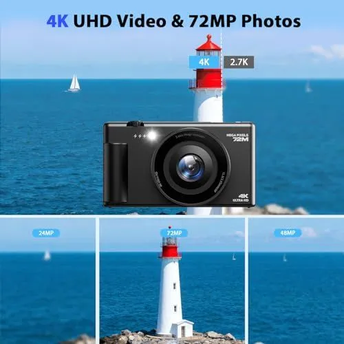 4K UHD Digital Camera Features