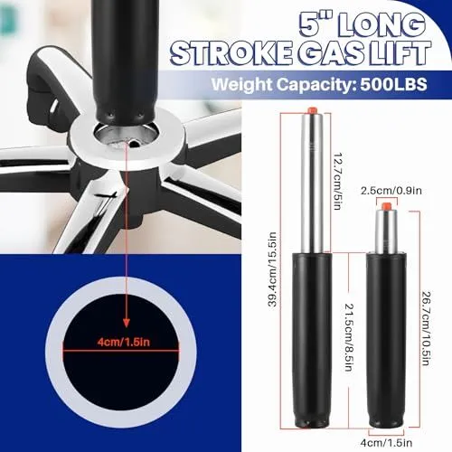 5 Inch Long Stroke Replacement Gas Lift Cylinder