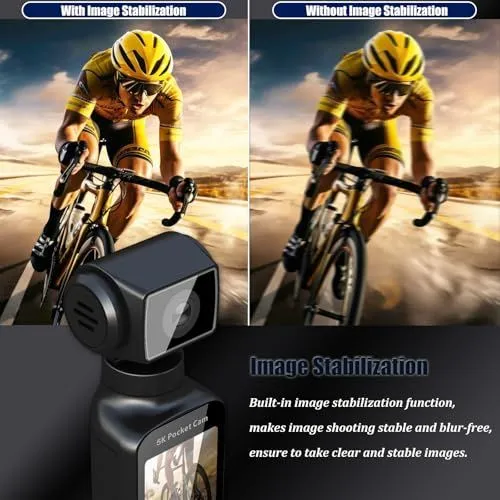 5K Pocket Cam Image Stabilization Comparison