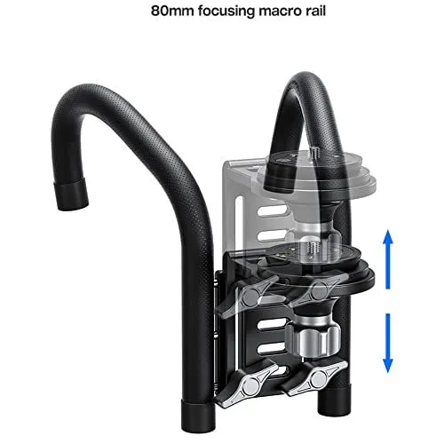 80mm Focusing Macro Rail Camera Support System