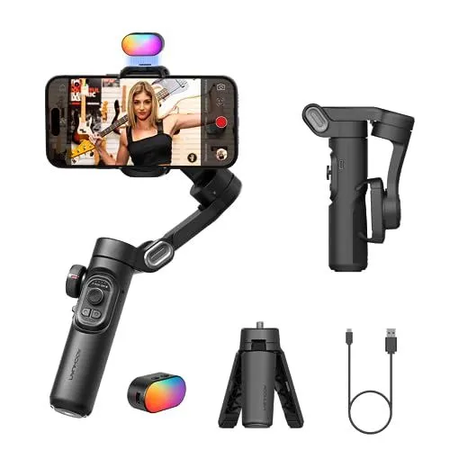 A 3-axis smartphone gimbal with accessories