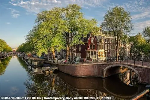 A Picturesque Canal View in Amsterdam