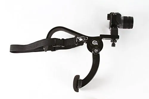 A professional shoulder mount camera stabilizer rig
