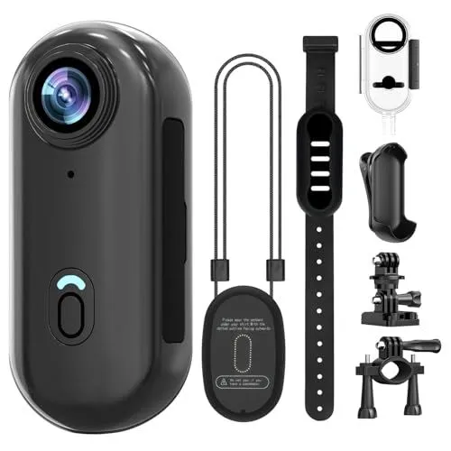 Vauvinmaic 4K Mini Body Camera With 64GB Storage
