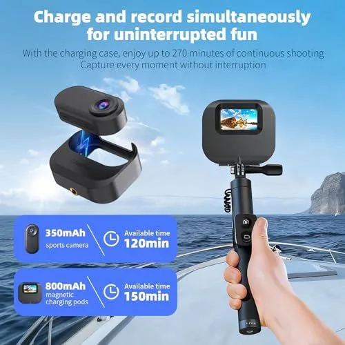 Action Camera Charging Case Features