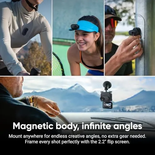 Action Camera Magnetic Mounting Features