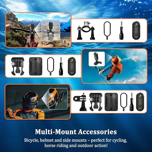 Action Camera Multi-Mount Accessories Kit