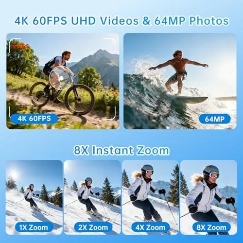 Action Camera Performance and Zoom Capabilities