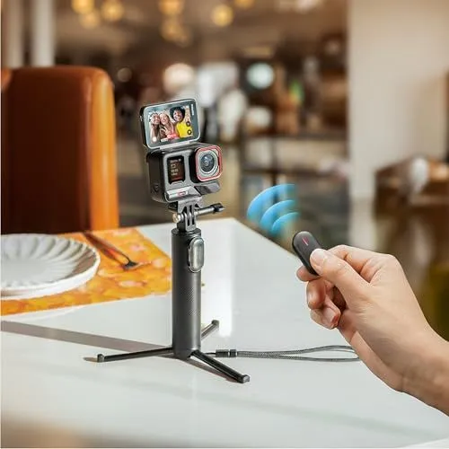 Action Camera Vlog Setup with Wireless Remote