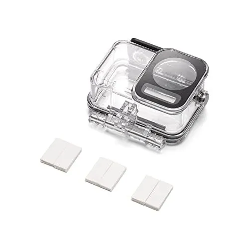 Action Camera Waterproof Housing with Anti-Fog Inserts