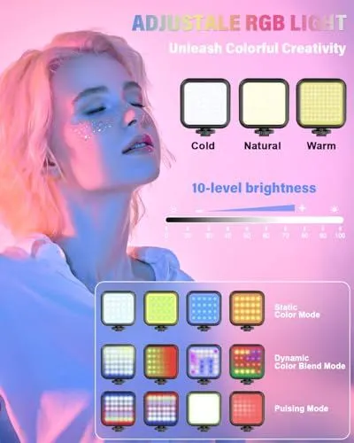 ADJUSTABLE RGB LIGHTING FEATURES