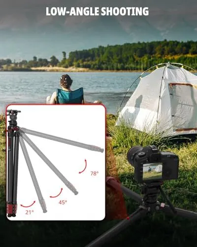 Adjustable Tripod For Low-Angle Photography