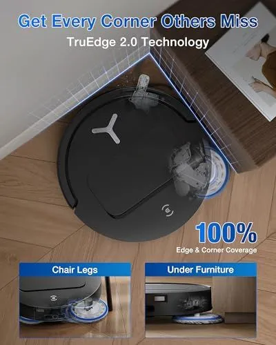 Advanced Edge and Corner Cleaning Robot Vacuum