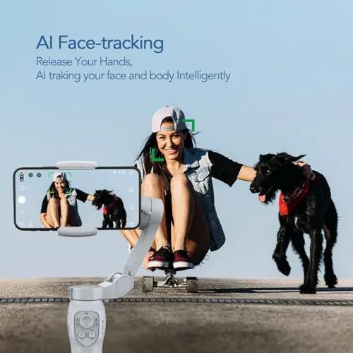 AI Face-tracking Smartphone Gimbal Stabilizer