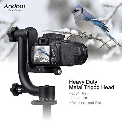 Andoer Heavy Duty Metal Gimbal Tripod Head