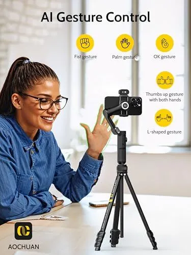 Aochuan AI Gesture Control Gimbal Overview