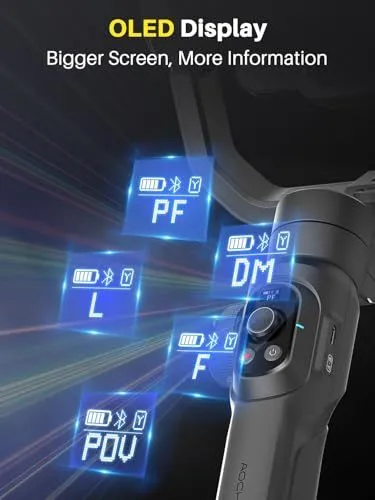 AOCHUAN Smart Gimbal OLED Display Interface