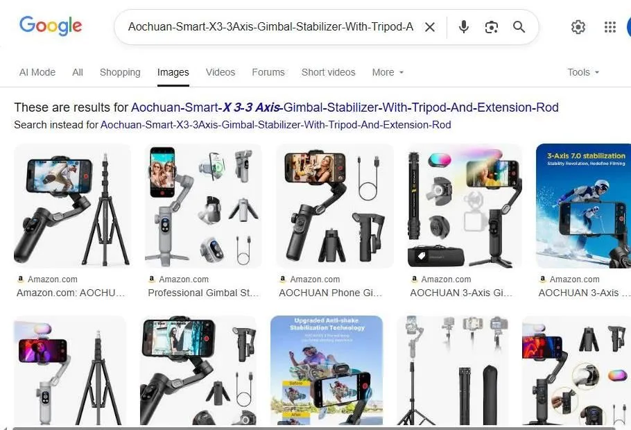 Aochuan Smart X Gimbal Search Results