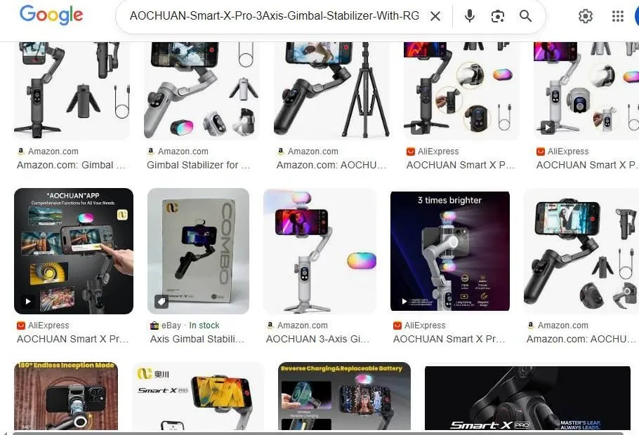 AOCHUAN Smart X Pro Gimbal Search Results