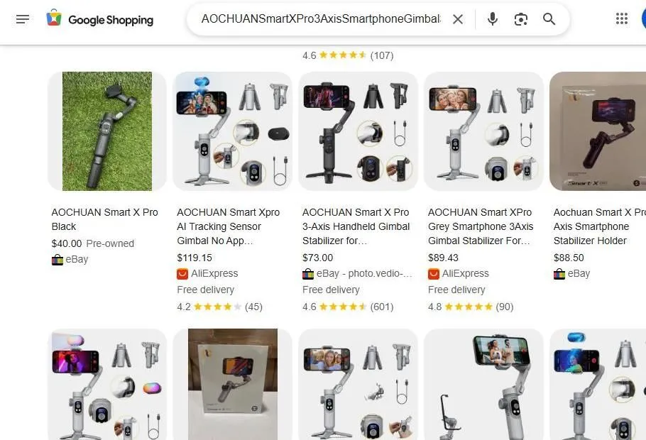 AOCHUAN Smart X Pro Google Shopping results