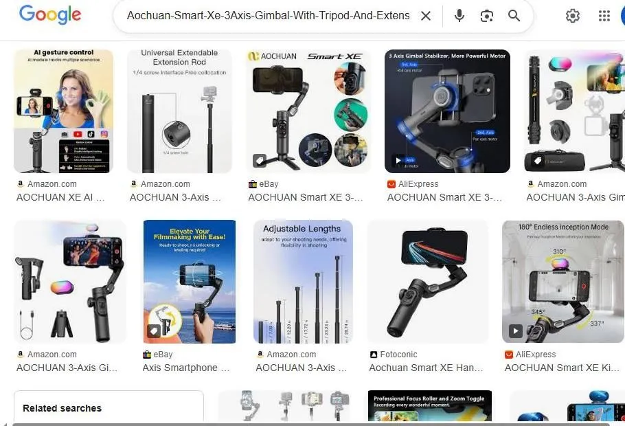Aochuan Smart XE 3 Axis Gimbal Search Results