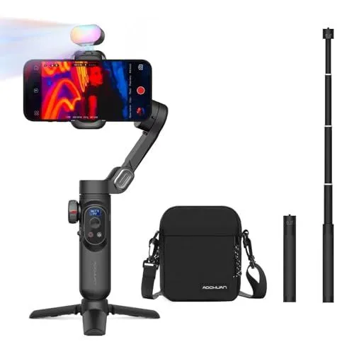 AOCHUAN Smart X Pro Gimbal Kit with Case and Extension Rod