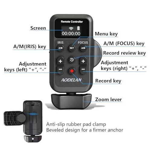 Aodelan Camera Remote Controller Diagram