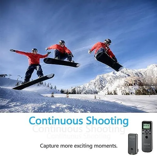 AODELAN Wireless Camera Remote for Continuous Shooting