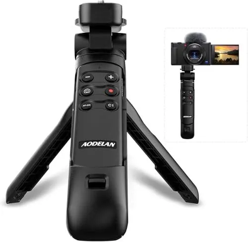 AODELAN Wireless Vlogging Tripod Grip with Remote for Sony