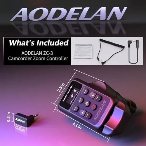 AODELAN ZC-3 Camcorder Zoom Controller Product Overview