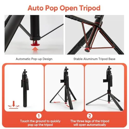 Auto Pop Open Tripod Feature Guide