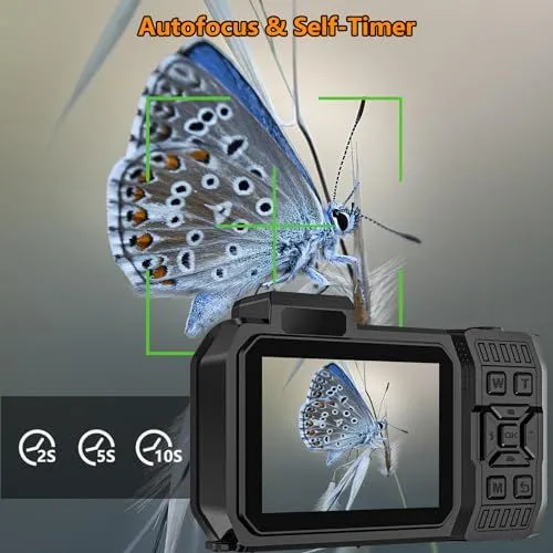 Autofocus and Self-Timer Digital Camera Features