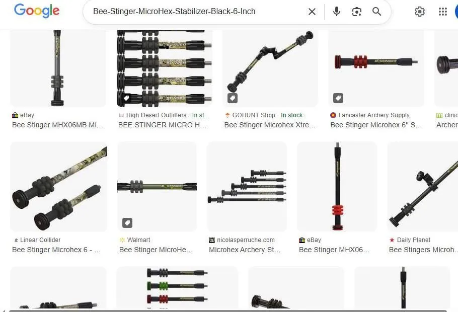Bee Stinger MicroHex Stabilizer Image Search Results