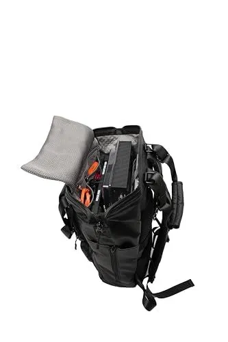 Black Multi Functional Tech Backpack