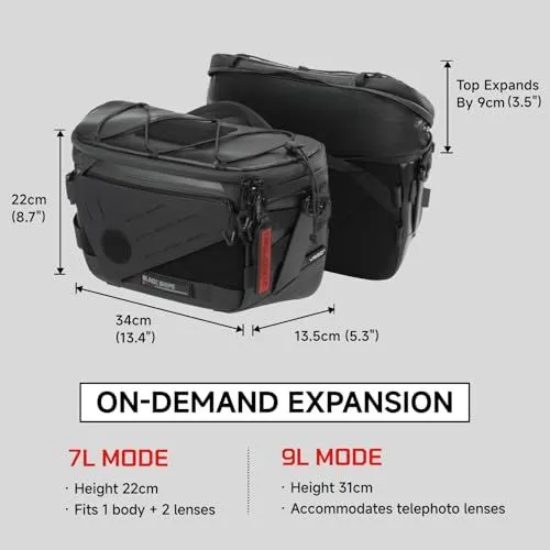 Black Ships Camera Bag Expansion Features
