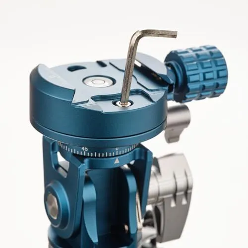 Blue Tripod Leveling Head with Allen Wrench