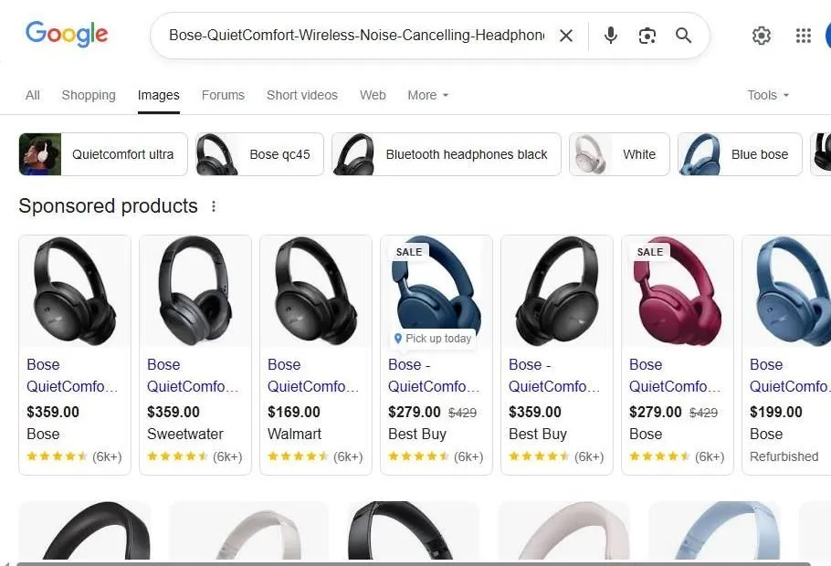 Bose QuietComfort Wireless Noise Cancelling Headphones