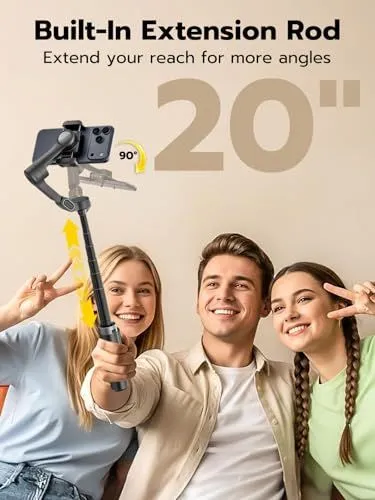 Built-In Extension Rod Gimbal Stabilizer
