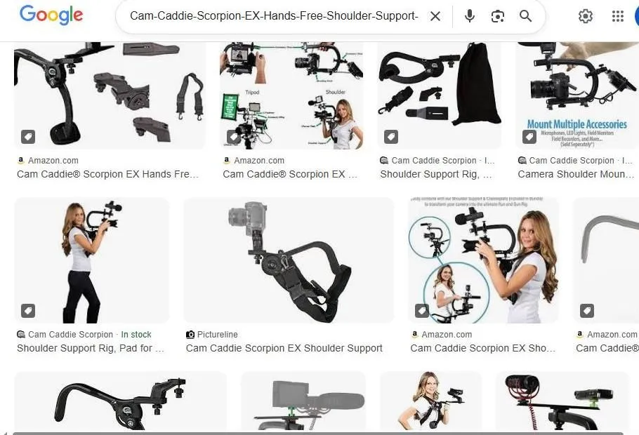 Cam Caddie Scorpion EX Camera Rig Search Results