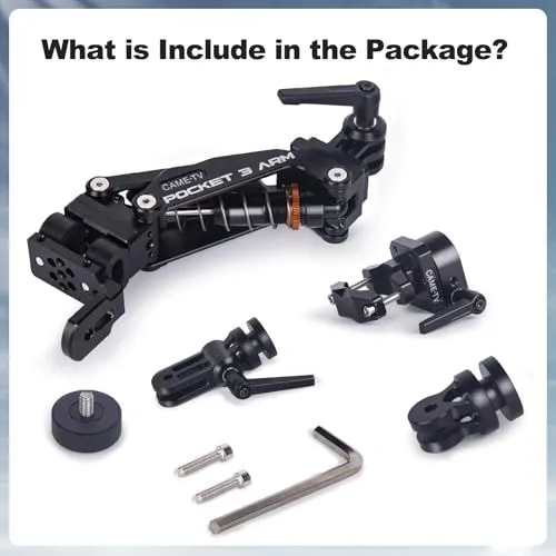 CAME-TV Pocket 3 Arm Package Contents