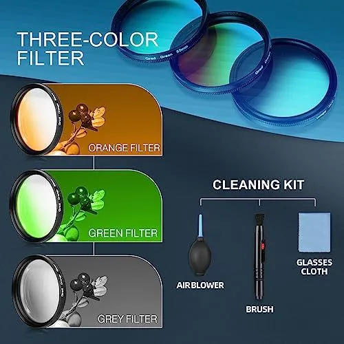 Camera Filter and Cleaning Accessories Kit