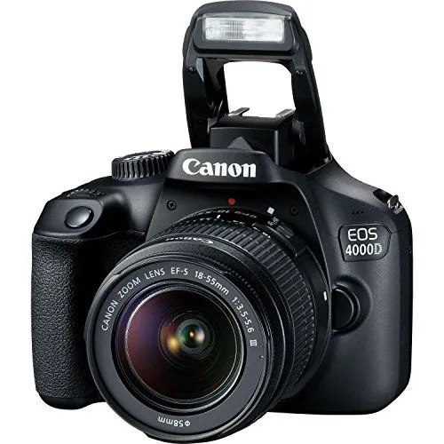 Canon EOS 4000D DSLR Bundle with 18-55mm and 75-300mm Lenses