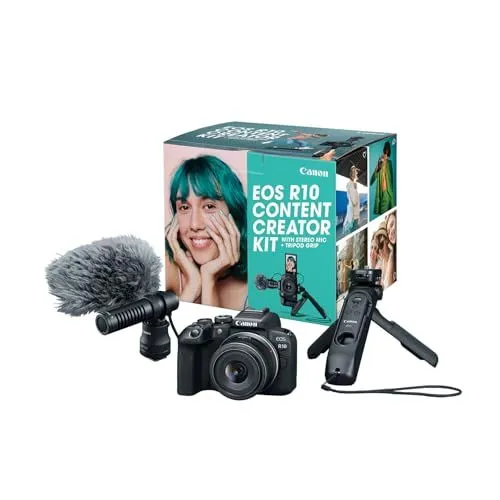 Canon EOS R10 Content Creator Kit with 18-45mm Lens