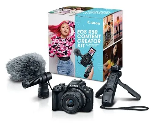 Canon EOS R50 Content Creator Kit with 18-45mm Lens