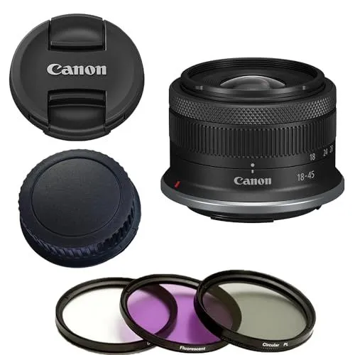 Canon RF-S 18-45mm IS STM Lens with Filter Kit (Renewed)