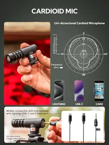 Cardioid Smartphone Microphone Features and Compatibility