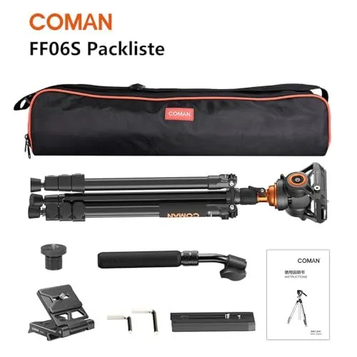Coman FF06S Tripod Packing List