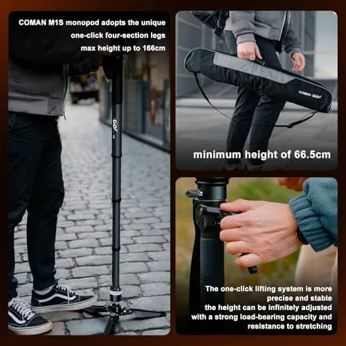 COMAN M1S Monopod Features and Specifications
