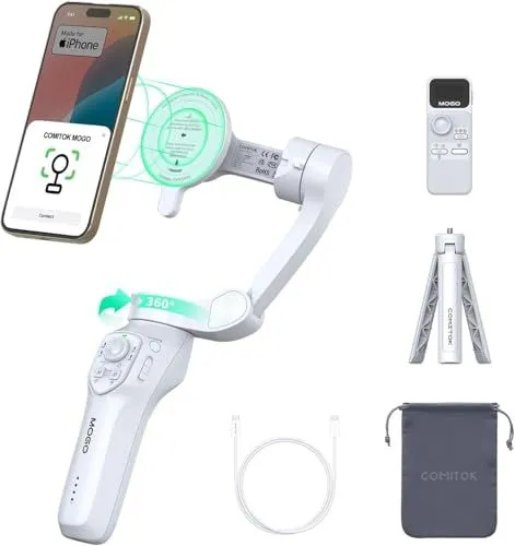 COMITOK MFi Certified iPhone Gimbal Stabilizer With Remote Control
